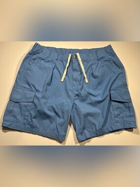 Tommy Bahama Men’s Cargo Shorts Relax Cotton Blue Hawaiian Size 2XL Vacation